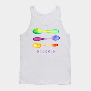 Spoonie (Three Watercolor Spoons) Tank Top